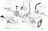 Toro 38350 - Gas Power Shovel Snowthrower, 1983 (3000001-3999999) Ersatzteile ENGINE ASSEMBLY
