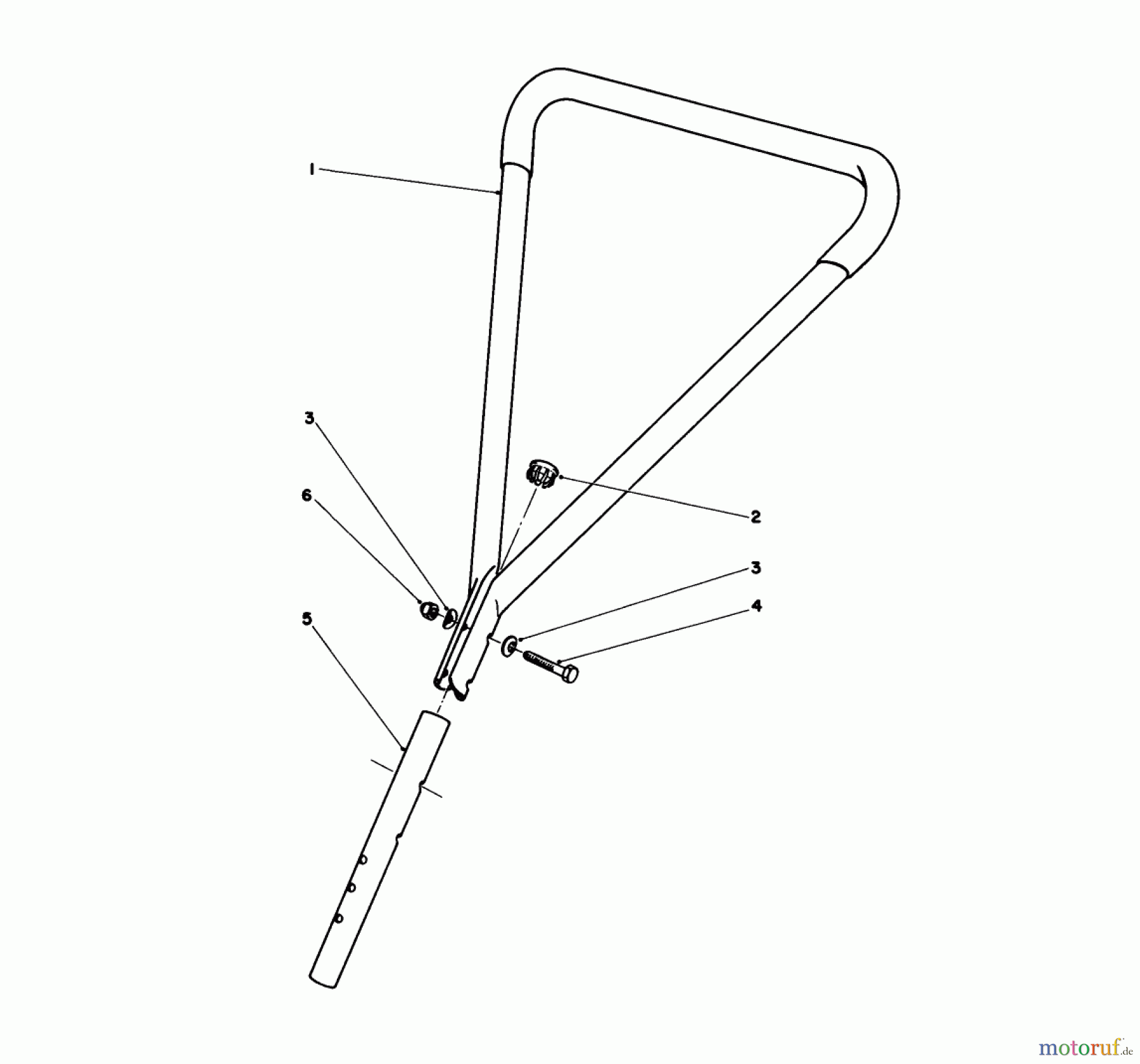 Toro Neu Snow Blowers/Snow Throwers Seite 1 38350 - Toro Gas Power Shovel Snowthrower, 1985 (5000001-5999999) HANDLE KIT MODEL NO. 59164 (OPTIONAL)