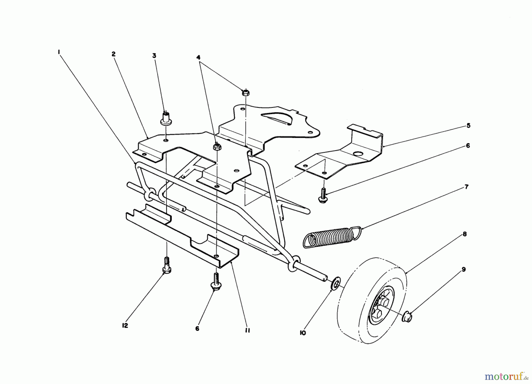 Toro Neu Snow Blowers/Snow Throwers Seite 1 38350 - Toro Gas Power Shovel Snowthrower, 1985 (5000001-5999999) WHEEL KIT MODEL NO. 59162 (OPTIONAL)
