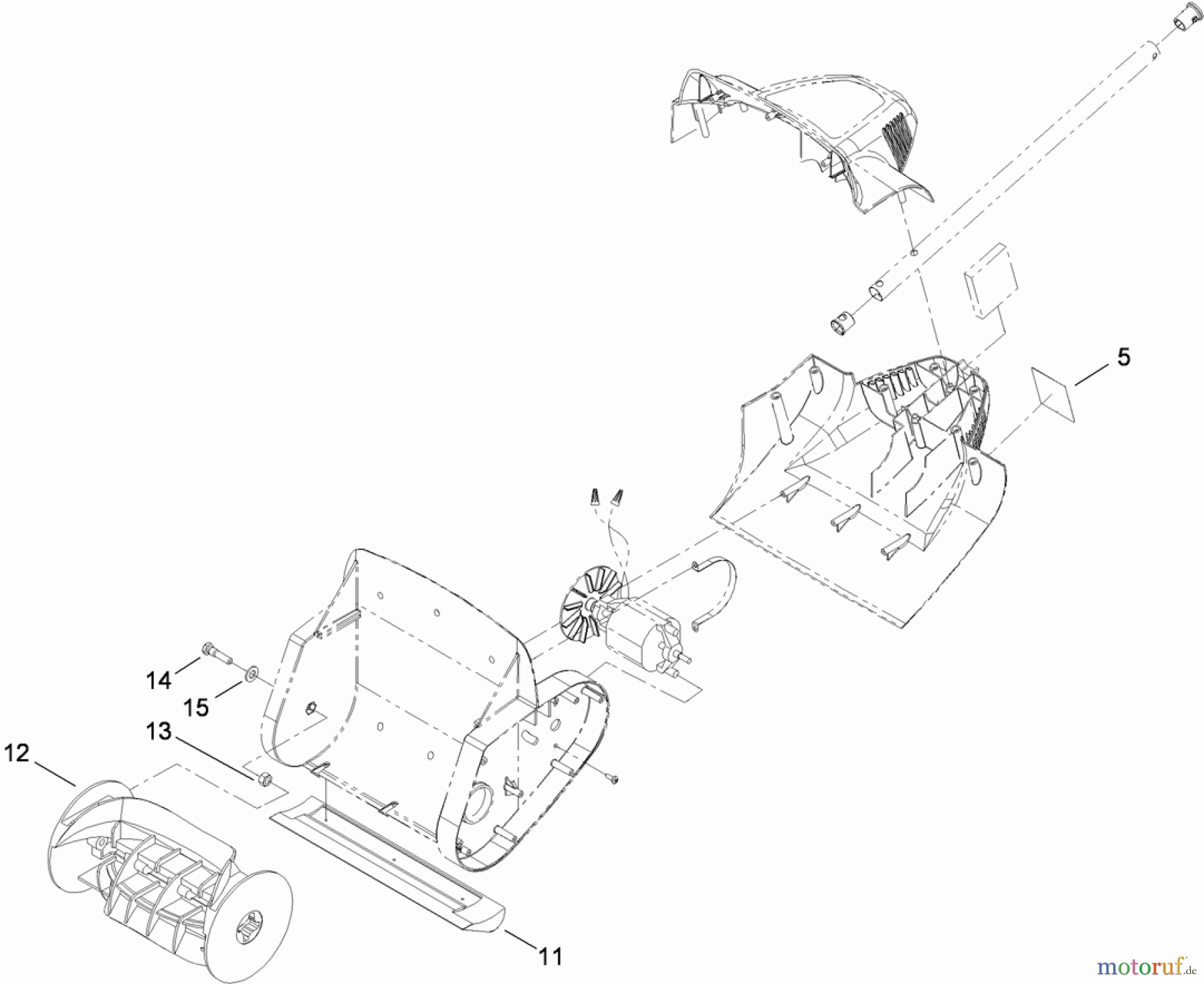 Toro Neu Snow Blowers/Snow Throwers Seite 1 38361 - Toro Power Shovel, 2010 (310000001-310999999) SHROUD AND AUGER ASSEMBLY