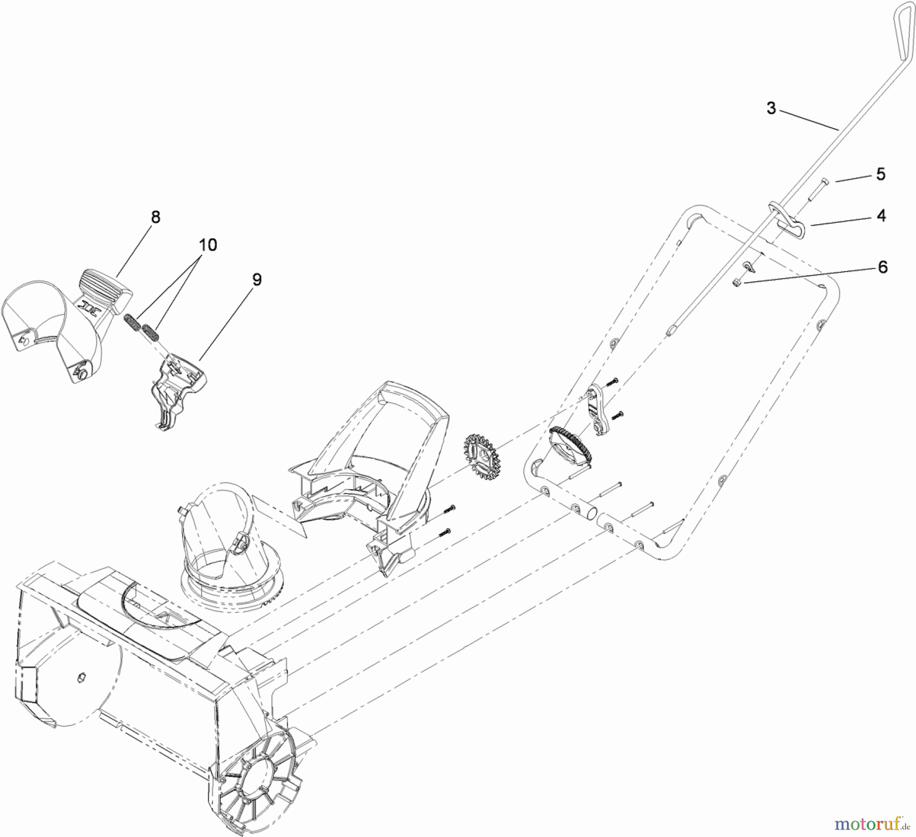Toro Neu Snow Blowers/Snow Throwers Seite 1 38381 (1800) - Toro 1800 Power Curve Snowthrower, 2014 (SN 314000001-314999999) CHUTE ASSEMBLY
