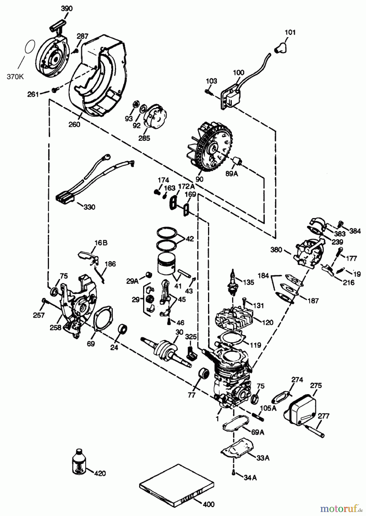 Toro Neu Snow Blowers/Snow Throwers Seite 1 38400 (1000) - Toro CCR 1000 Snowthrower, 1999 (99000001-99999999) ENGINE TECUMSEH MODEL NO. HSK635-1721A