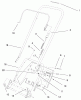 Toro 38405 (1000) - CCR 1000 Snowthrower, 1999 (99000001-99999999) Ersatzteile HANDLE ASSEMBLY