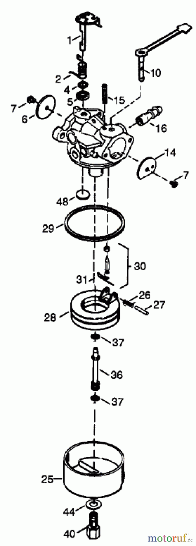 Toro Neu Snow Blowers/Snow Throwers Seite 1 38400 (1000) - Toro CCR 1000 Snowthrower, 2000 (200000001-200999999) CARBURETOR NO. 640086