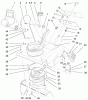 Toro 38405 (1000) - CCR 1000 Snowthrower, 2000 (200000001-200999999) Ersatzteile DEFLECTOR & CONTROL PANEL ASSEMBLY
