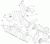Toro 38405 (1000) - CCR 1000 Snowthrower, 2000 (200000001-200999999) Ersatzteile ENGINE & GAS TANK ASSEMBLY