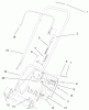 Toro 38405 (1000) - CCR 1000 Snowthrower, 2000 (200000001-200999999) Ersatzteile HANDLE ASSEMBLY