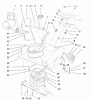 Toro 38405 (1000) - CCR 1000 Snowthrower, 2001 (210000001-210999999) Ersatzteile DEFLECTOR & CONTROL PANEL ASSEMBLY