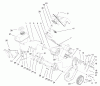 Toro 38405 (1000) - CCR 1000 Snowthrower, 2001 (210000001-210999999) Ersatzteile ENGINE & GAS TANK ASSEMBLY