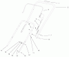 Toro 38412 (2400) - CCR 2400 Snowthrower, 1999 (9900001-9999999) Ersatzteile HANDLE ASSEMBLY