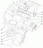 Toro 38412 (2400) - CCR 2400 Snowthrower, 1999 (9900001-9999999) Ersatzteile SHROUD ASSEMBLY