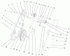 Toro 38412 (2400) - CCR 2400 Snowthrower, 1999 (9900001-9999999) Ersatzteile SIDE PLATE AND IDLER ASSEMBLY