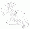 Toro 38411 (2400) - CCR 2400 Snowthrower, 1997 (7900001-7999999) Ersatzteile ENGINE & FUEL TANK ASSEMBLY