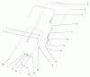 Toro 38411 (2400) - CCR 2400 Snowthrower, 1997 (7900001-7999999) Ersatzteile HANDLE ASSEMBLY