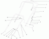 Toro 38413 (2450) - CCR 2450 Snowthrower, 2000 (000000001-000999999) Ersatzteile HANDLE ASSEMBLY