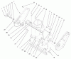 Toro 38413 (2450) - CCR 2450 Snowthrower, 2000 (000000001-000999999) Ersatzteile HOUSING AND SIDE PLATE ASSEMBLY