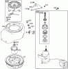 Toro 38419 (2450) - CCR 2450 Snowthrower, 2000 (200012437-200999999) Ersatzteile FLYWHEEL, BLOWER HOUSING, AND STARTER ASSEMBLIES BRIGGS AND STRATTON 084133-0196-E1