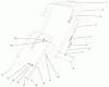 Toro 38419 (2450) - CCR 2450 Snowthrower, 2000 (200012437-200999999) Ersatzteile HANDLE ASSEMBLY
