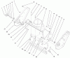 Toro 38419 (2450) - CCR 2450 Snowthrower, 2000 (200012437-200999999) Ersatzteile HOUSING AND SIDE PLATE ASSEMBLY