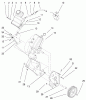 Toro 38429 (2450) - CCR 2450 Snowthrower, 2001 (210000001-210999999) Ersatzteile ENGINE AND FRAME ASSEMBLY