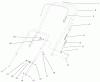 Toro 38429 (2450) - CCR 2450 Snowthrower, 2001 (210000001-210999999) Ersatzteile HANDLE ASSEMBLY