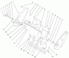 Toro 38429 (2450) - CCR 2450 Snowthrower, 2001 (210000001-210999999) Ersatzteile HOUSING AND SIDE PLATE ASSEMBLY