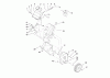 Toro 38414 (2400) - CCR 2400 Snowthrower, 1998 (8900001-8999999) Ersatzteile ENGINE AND FUEL TANK ASSEMBLY