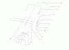 Toro 38414 (2400) - CCR 2400 Snowthrower, 1998 (8900001-8999999) Ersatzteile HANDLE ASSEMBLY