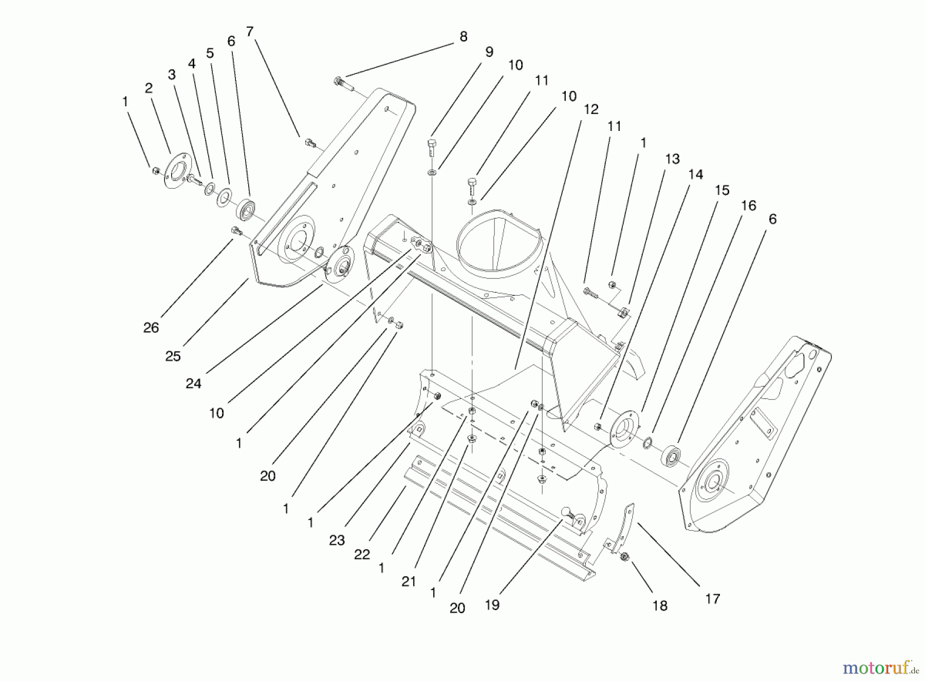 Toro Neu Snow Blowers/Snow Throwers Seite 1 38417 (2400) - Toro CCR 2400 Snowthrower, 1998 (8900001-8999999) SIDE PLATE AND SCRAPER ASSEMBLY