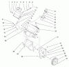 Toro 38415 (2400) - CCR 2400 Snowthrower, 1997 (7900001-7999999) Ersatzteile ENGINE & FUEL TANK ASSEMBLY