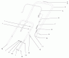 Toro 38415 (2400) - CCR 2400 Snowthrower, 1997 (7900001-7999999) Ersatzteile HANDLE ASSEMBLY