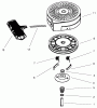 Toro 38415 (2400) - CCR 2400 Snowthrower, 1997 (7900001-7999999) Ersatzteile RECOIL STARTER ASSEMBLY NO. 590712