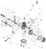 Toro 38421 (2500) - CCR 2500 Snowthrower, 1997 (7900001-7999999) Ersatzteile ENGINE TECUMSEH MODEL NO. HSK850 TYPE 8313B