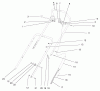 Toro 38421 (2500) - CCR 2500 Snowthrower, 1997 (7900001-7999999) Ersatzteile HANDLE ASSEMBLY
