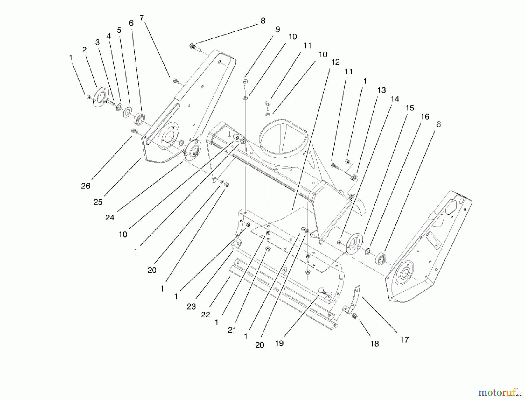 Toro Neu Snow Blowers/Snow Throwers Seite 1 38422 (2500) - Toro CCR 2500 Snowthrower, 1998 (8900001-8999999) SIDE PLATE AND SCRAPER ASSEMBLY