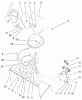Toro 38422 (2500) - CCR 2500 Snowthrower, 1999 (9900001-9999999) Ersatzteile DEFLECTOR AND DISCHARGE ASSEMBLY