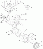 Toro 38424 (2500) - CCR 2500 Snowthrower, 1998 (8900001-8999999) Ersatzteile ENGINE AND FUEL TANK ASSEMBLY