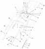 Toro 38424 (2500) - CCR 2500 Snowthrower, 1998 (8900001-8999999) Ersatzteile HANDLE ASSEMBLY
