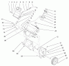 Toro 38425 (2500) - CCR 2500 Snowthrower, 1997 (7900001-7999999) Ersatzteile ENGINE & FUEL TANK ASSEMBLY
