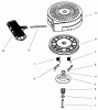 Toro 38425 (2500) - CCR 2500 Snowthrower, 1997 (7900001-7999999) Ersatzteile RECOIL STARTER ASSEMBLY NO. 590712