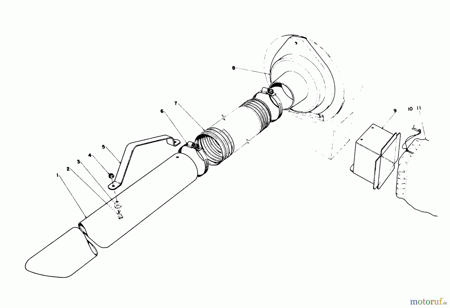 Toro Neu Blowers/Vacuums/Chippers/Shredders 62933 - Toro 5 hp Lawn Blower, 1982 (2000001-2999999) BLOWER BAGGING KIT NODEL NO. 59084