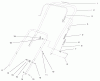 Toro 38429 (2450) - CCR 2450 Snowthrower, 2000 (200000001-200999999) Ersatzteile HANDLE ASSEMBLY