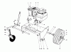 Toro 62933 - 5 hp Lawn Blower, 1982 (2000001-2999999) Ersatzteile ENGINE AND BASE ASSEMBLY