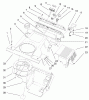 Toro 38429 (2450) - CCR 2450 Snowthrower, 2000 (200000001-200999999) Ersatzteile UPPER SHROUD AND CONTROL PANEL ASSEMBLY