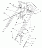 Toro 38431 (3000) - CCR 3000 Snowthrower, 1997 (7900001-7999999) Ersatzteile HANDLE ASSEMBLY