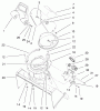 Toro 38436 (3000) - CCR 3000 Snowthrower, 1998 (8900001-8999999) Ersatzteile DISCHARGE CHUTE & DEFLECTOR ASSEMBLY