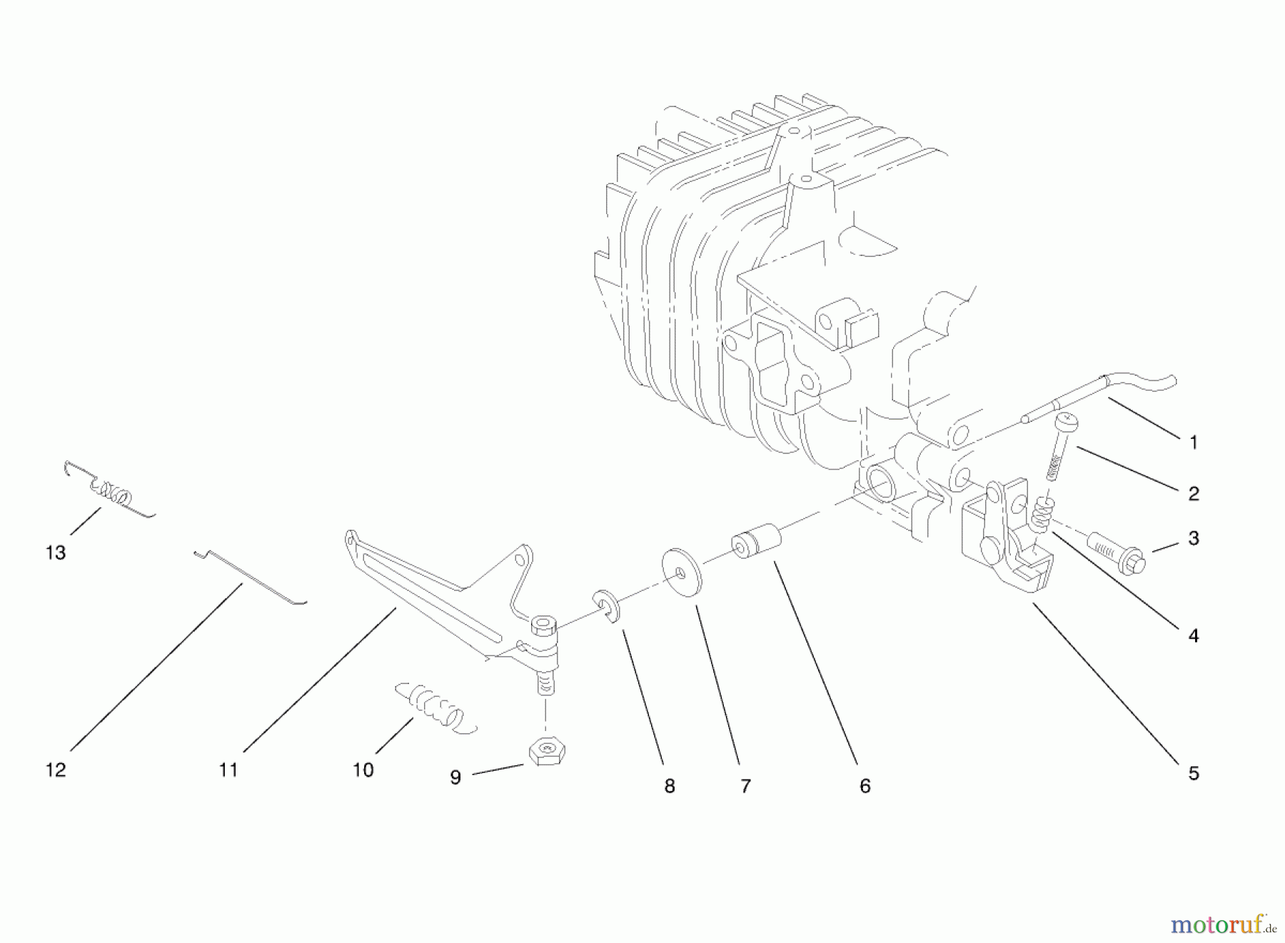 Toro Neu Snow Blowers/Snow Throwers Seite 1 38436 (3000) - Toro CCR 3000 Snowthrower, 1998 (8900001-8999999) ENGINE ASSEBMLY (MODEL NO. 38430 & 38431) #2