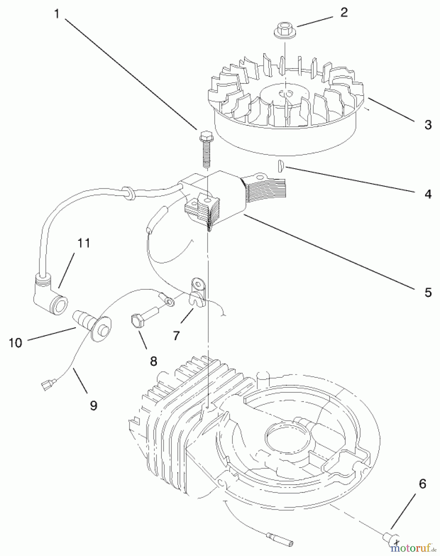 Toro Neu Snow Blowers/Snow Throwers Seite 1 38436 (3000) - Toro CCR 3000 Snowthrower, 1998 (8900001-8999999) ENGINE ASSEMBLY (MODEL NO. 38430 & 38431) #2