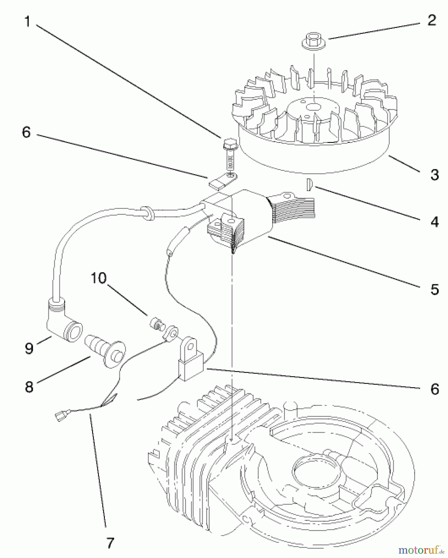 Toro Neu Snow Blowers/Snow Throwers Seite 1 38431 (3000) - Toro CCR 3000 Snowthrower, 1998 (8900001-8999999) ENGINE ASSEMBLY (MODEL NO. 38435 & 38436) #2