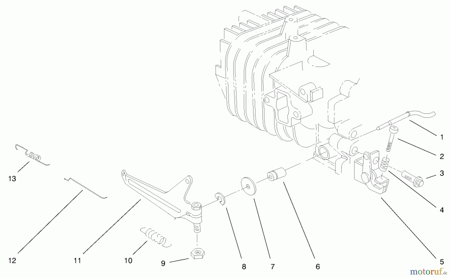 Toro Neu Snow Blowers/Snow Throwers Seite 1 38436 (3000) - Toro CCR 3000 Snowthrower, 1998 (8900001-8999999) ENGINE ASSEMBLY (MODEL NO. 38435 & 38436) #4
